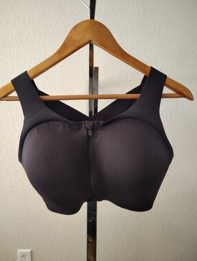 Nwt Lululemon Enlite Front-Zip Bra High Support Black size 38 DD